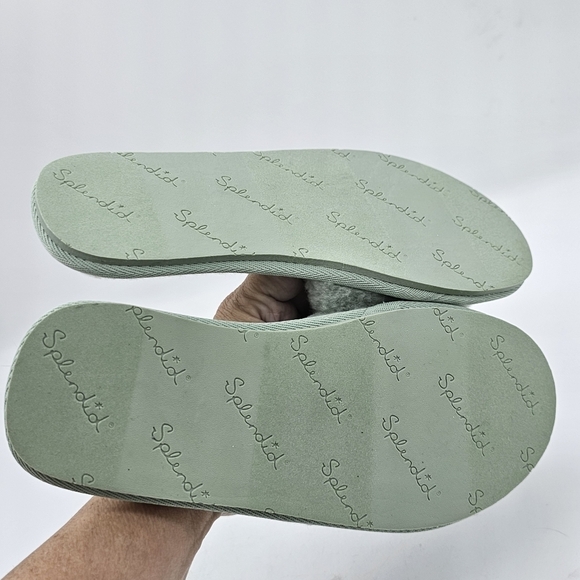 Splendid Womens Carmen Slide Sandals Slippers Open Toe Faux Far Mint Size 6M NWB - Picture 10 of 10